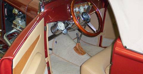 Full Interior carpet with binding to finish off edges